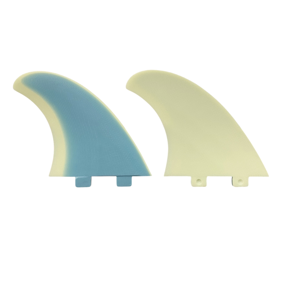 CRAFTSMAN FIN POWER TWIN FIN ツインフィン FCS FUTURES グラスファイバー VOLAN サーフィン（BLUE/YELLOW）